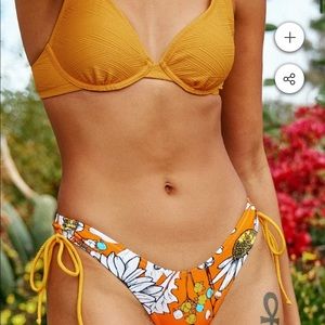 Cupshe Yellow Underwire Bikini Top